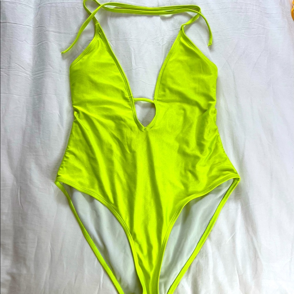 Missguided size 8, neon one piece!